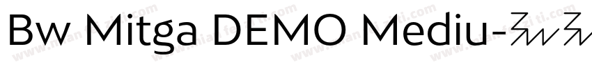 Bw Mitga DEMO Mediu字体转换